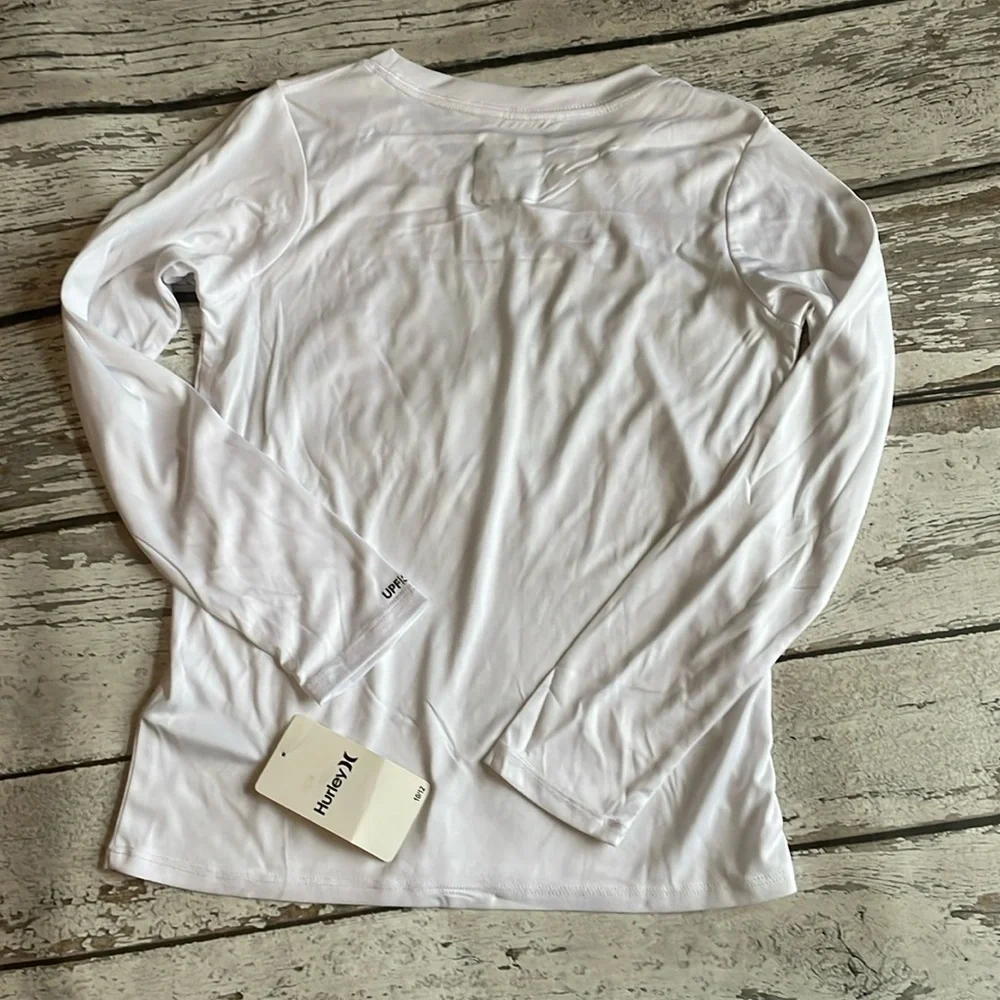 Hurley Girls' Long Sleeve Dri-Fit UPF 50+ Shirt - Sz 10/12